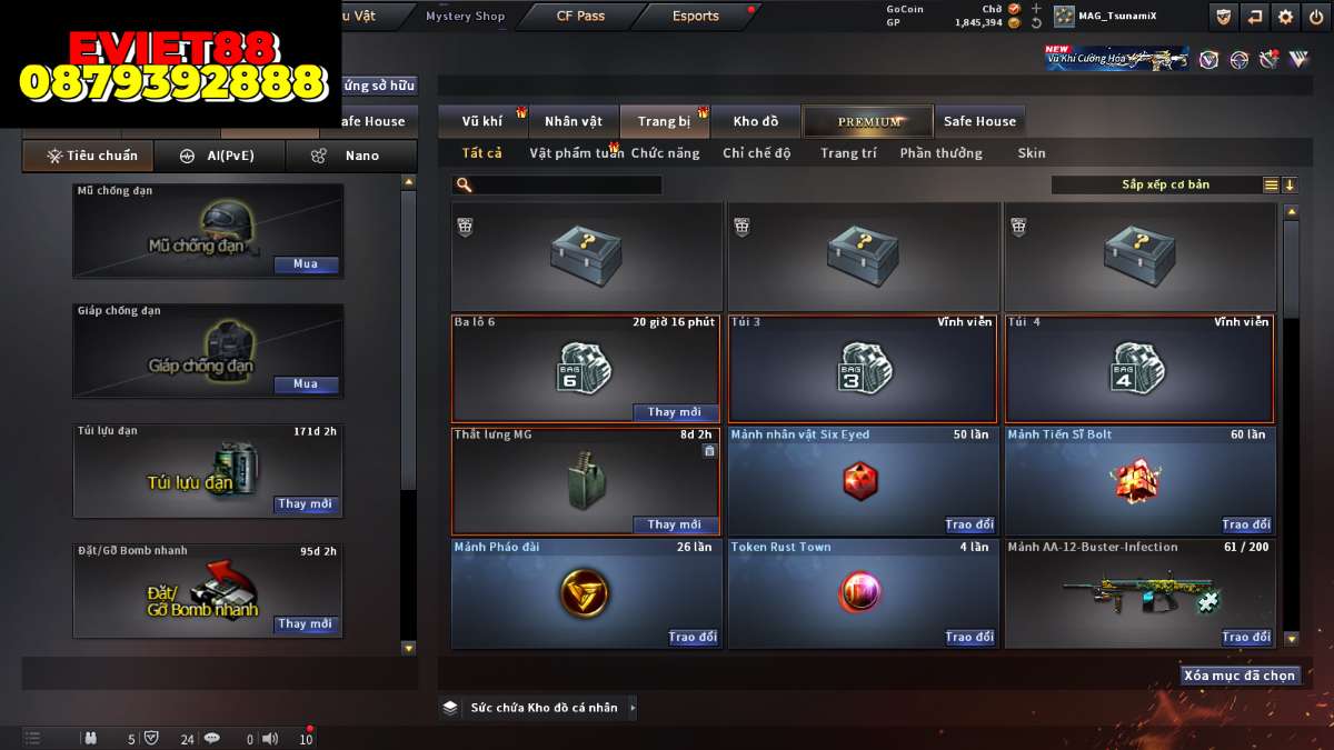 shop acc cf uy tin gia re